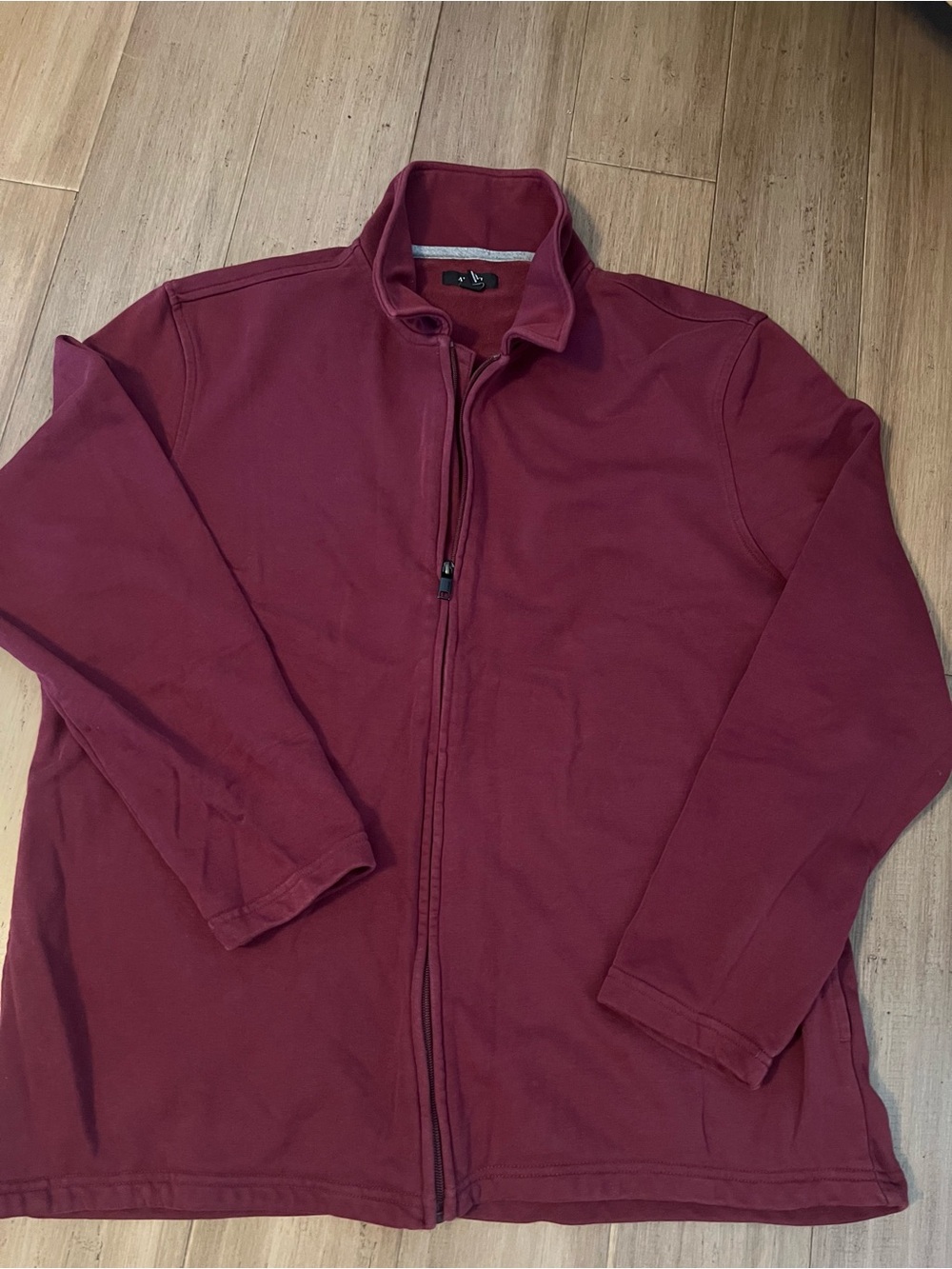 Alfani Men's Burgundy Zip-Up Jacket